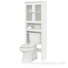 White Slim Bathroom Storage Cabinet